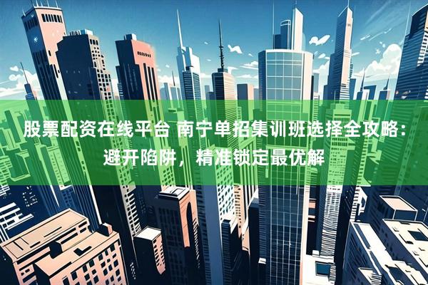 股票配资在线平台 南宁单招集训班选择全攻略：避开陷阱，精准锁定最优解